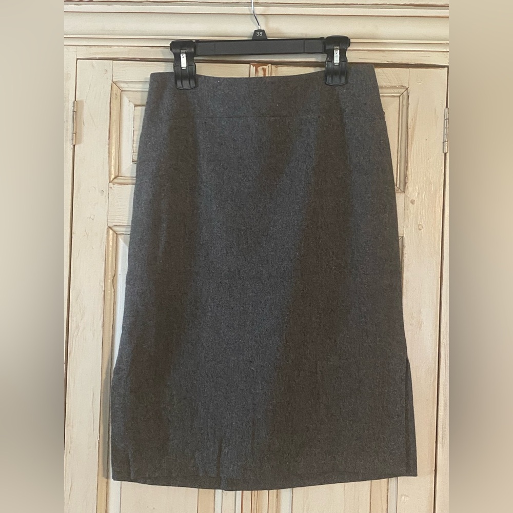 Smart Set Charcoal Wool Blend Pencil Skirt